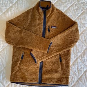 Patagonia Men's Medium Retro Pile Fleece Jacket Bear Brown Color
